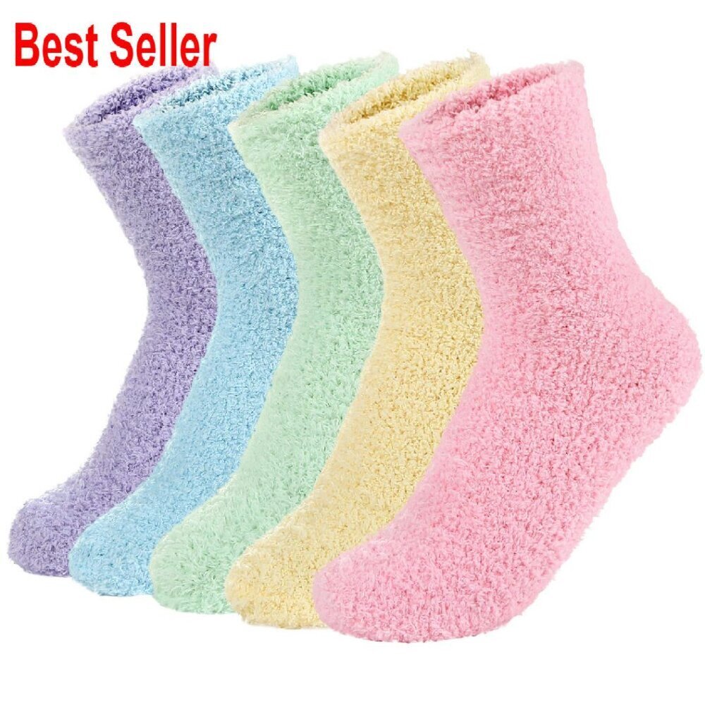 Super Soft Fuzzy Socks Cozy Warm Plush Home Sleep Yoga Comfort Wear